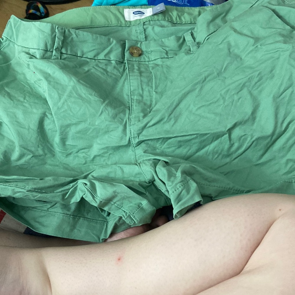 Green shorts mint shorts coral shorts